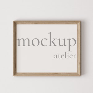 Einzelner rustikaler horizontaler Holzrahmen Mockup, Alter Rahmen Mockup, Antiker Rahmen Mockup, Vintage Rahmen Mockup, Digitaler Download, Kunstwerk Mockup