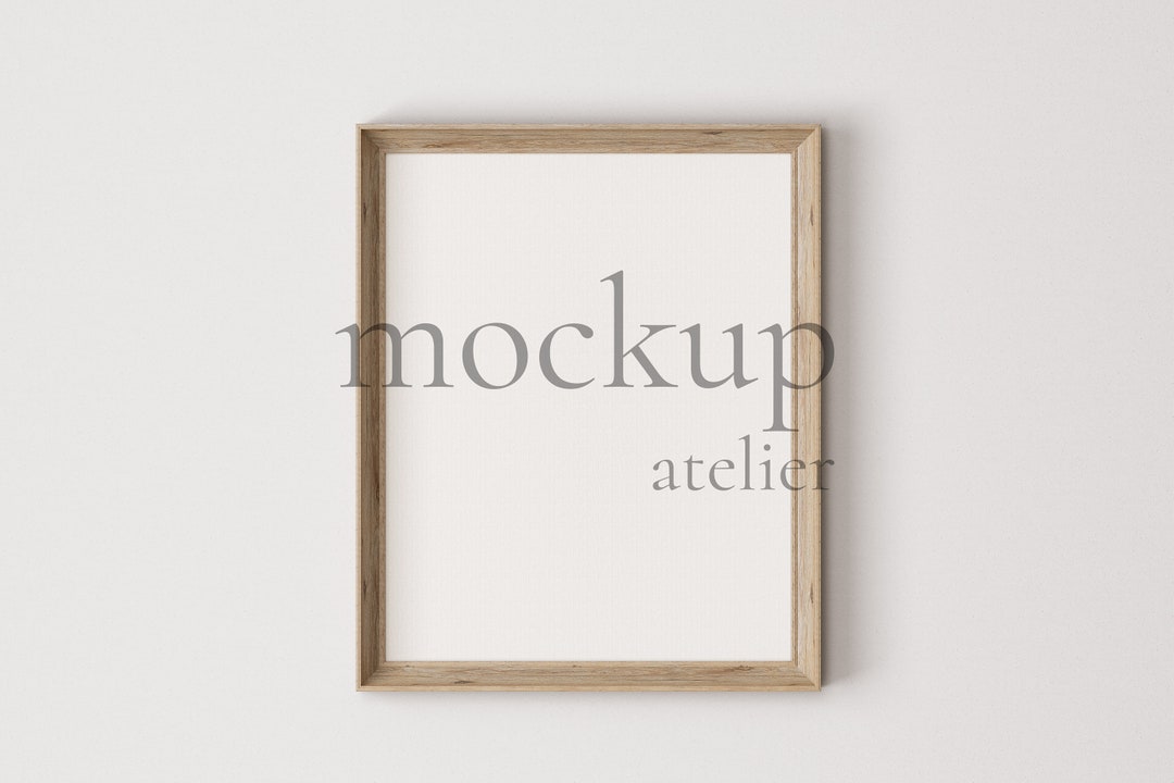 Single Vertical 16x20 Vintage Frame Mockup, Old Frame Mockup, Minimalist Wall Mockup, Antique