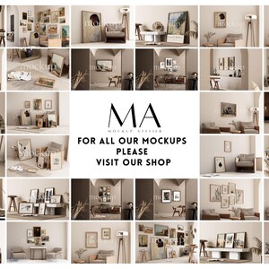 Single Rustic Horizontal Wood Frame Mockup, Old Frame Mockup, Antique Frame Mockup, Vintage Frame Mockup, Digital Download, Artwork Mockup