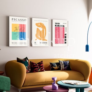 Retro Set of 3 White Frame Mockups, 3 Frames Mockups, 50x70 Frames Mockup, Bright Interior Mockup, Glass Reflection Mockup, Digital Download
