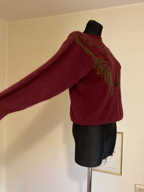 Maglione vintage in angora e lana in un meraviglioso colore