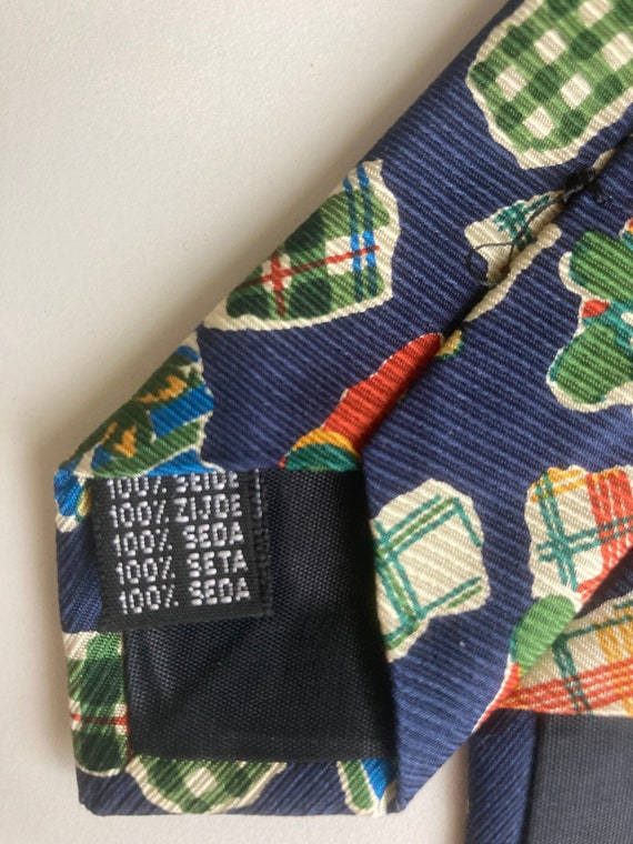 Vintage 70s Paco Rabanne 100% Silk Tie | Multicol… - image 7