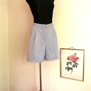 Vintage Shorts by LAUREN Ralph Lauren Green Label | Mom Shorts in Lilac Purple Color | High Rise Wide Leg Shorts | Cotton | DE 42 US 12 L