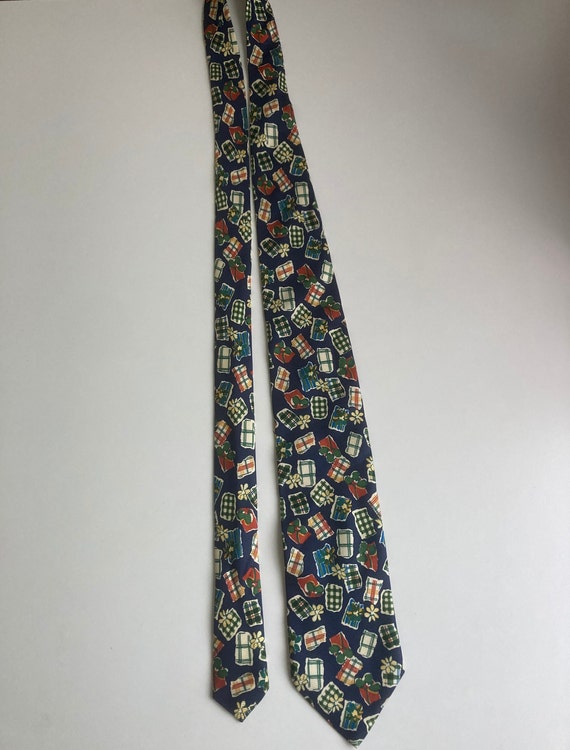 Vintage 70s Paco Rabanne 100% Silk Tie | Multicol… - image 4