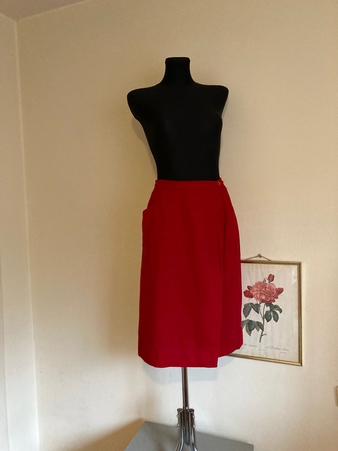 Vintage Letter Long Half Skirt