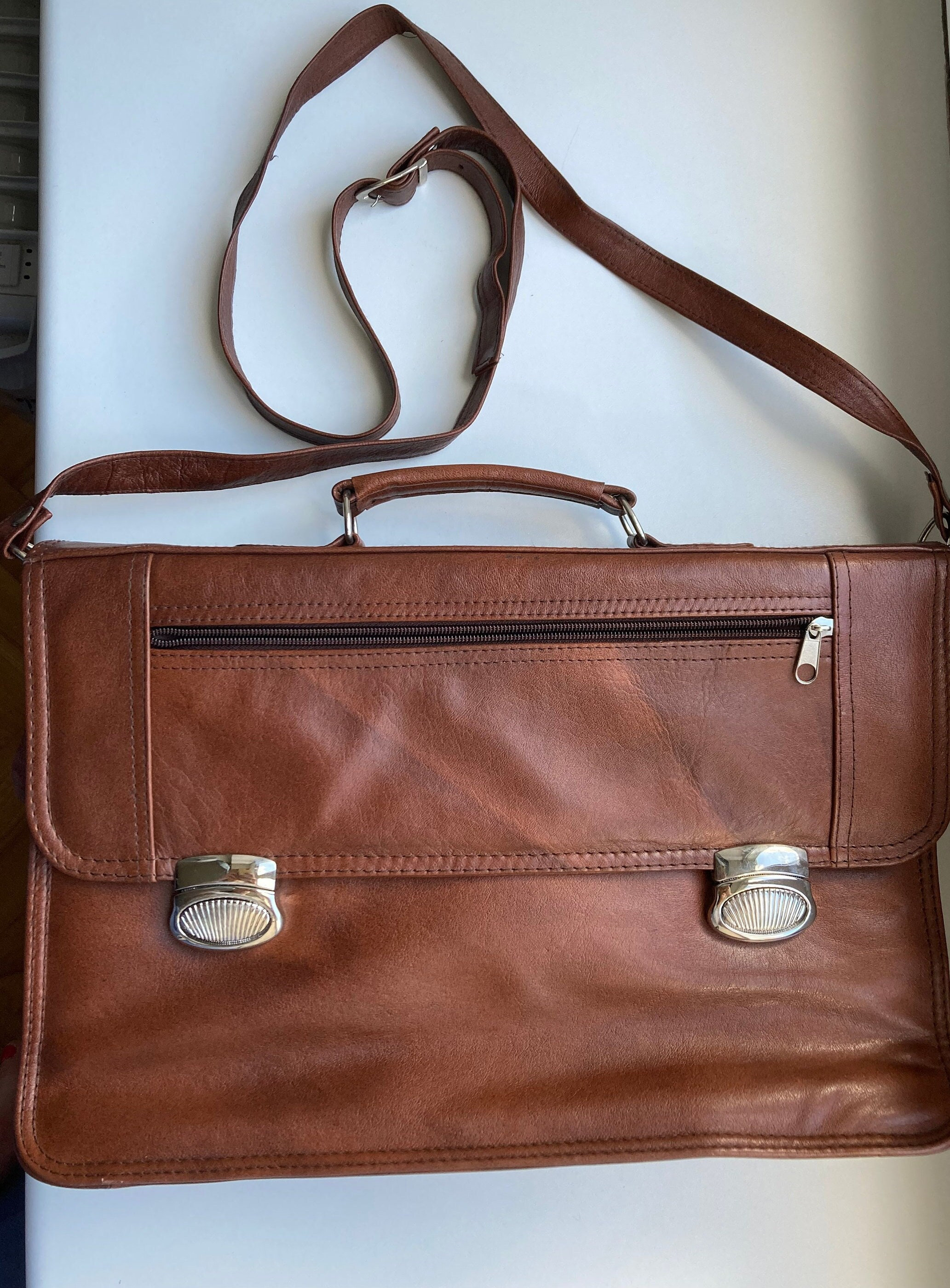 Real Leather Handbag - Brown - 2 requests