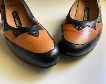 MAURO TECI Firenze のヴィンテージ スエード ローファー/パンプス 
