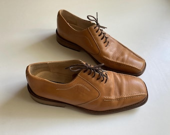 Vintage Heschung Brown Leather Lace up Shoes/ French  display picture 3