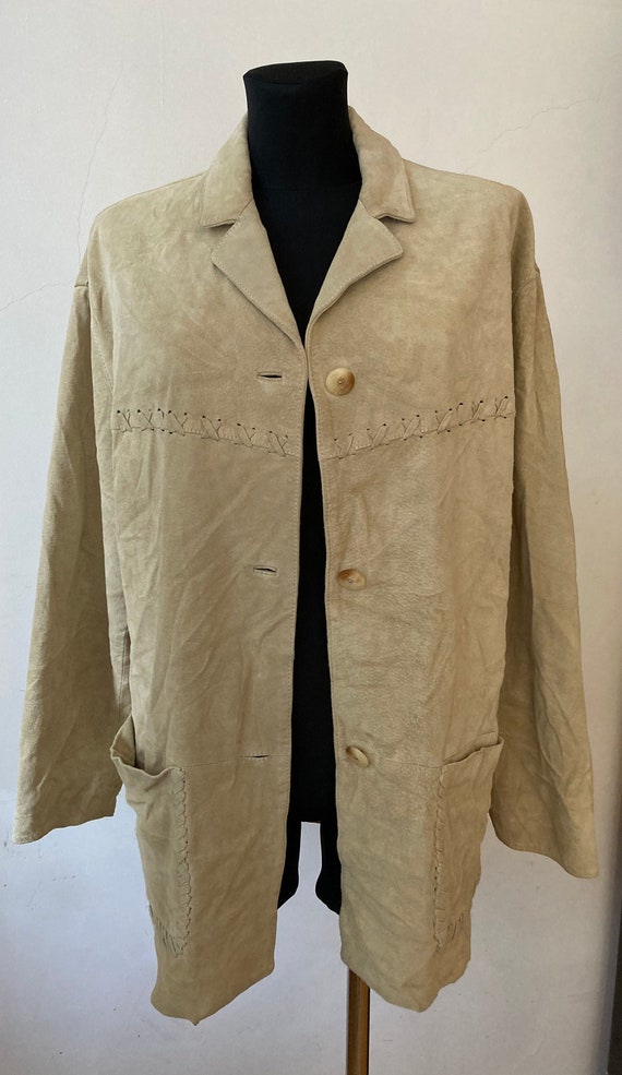 Vintage Quality Suede Leather Jacket by Martin Ed… - image 1