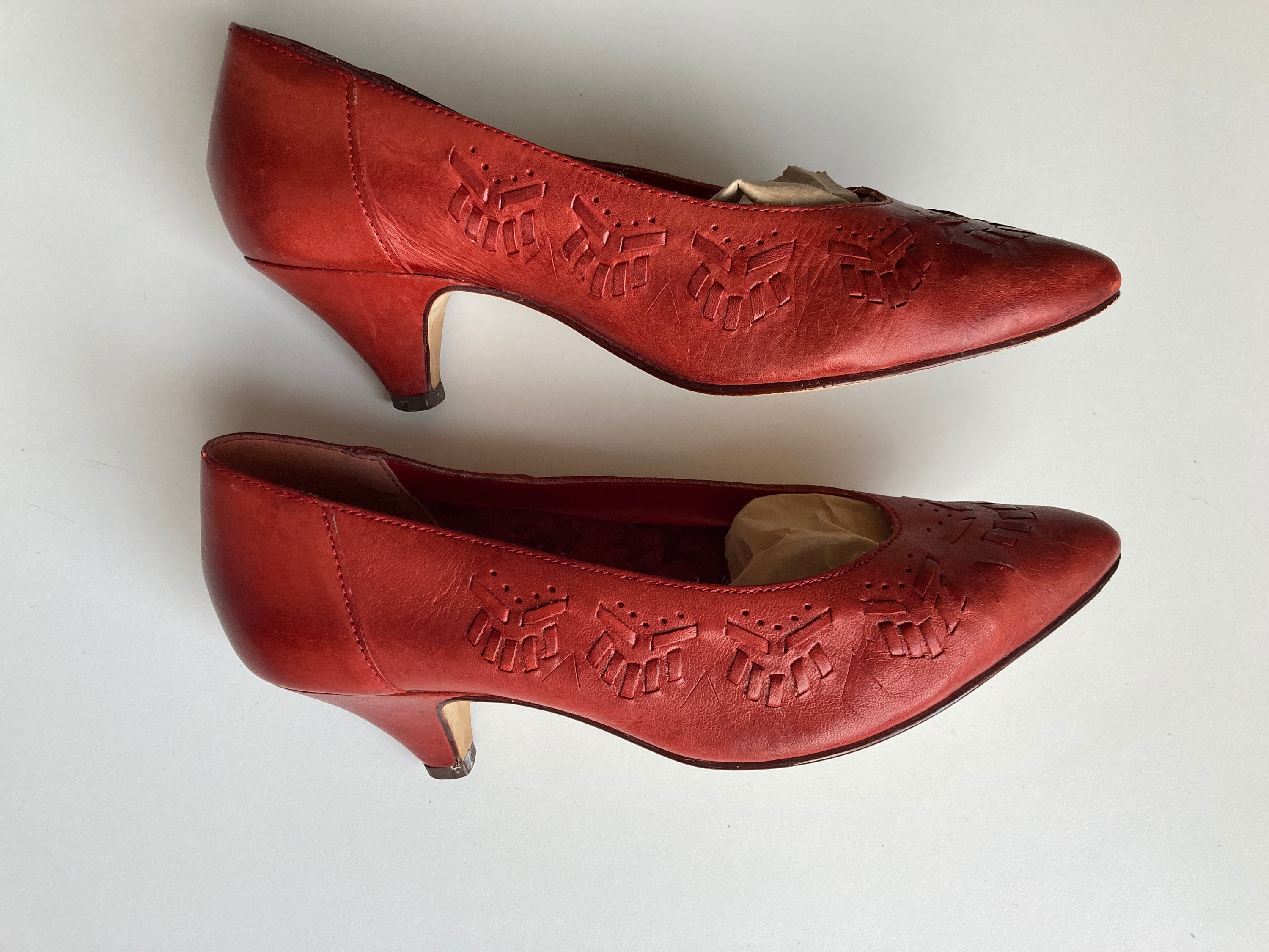 Brick red hotsell heels