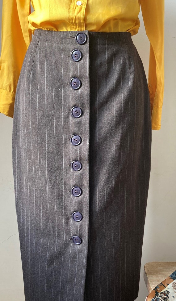 Vintage Odile Lançon Scene 2 Skirt | Elegant Offic