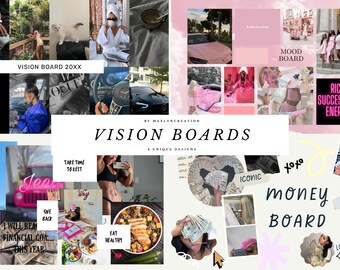 Vision Board Kit Vision Board Template Vision Board Stickers - Etsy