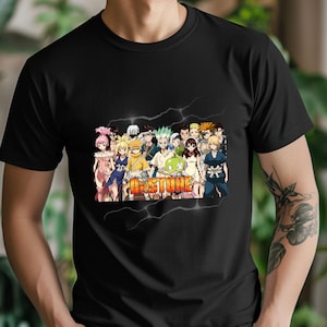 Dr. Stone Senku T-shirt: Unik Anime-grafiktröja