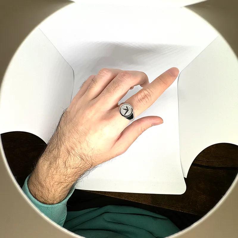 Aphex Twin Logo Fan-made Stainless Steel Ring - Sizes 5 - 12 - Non