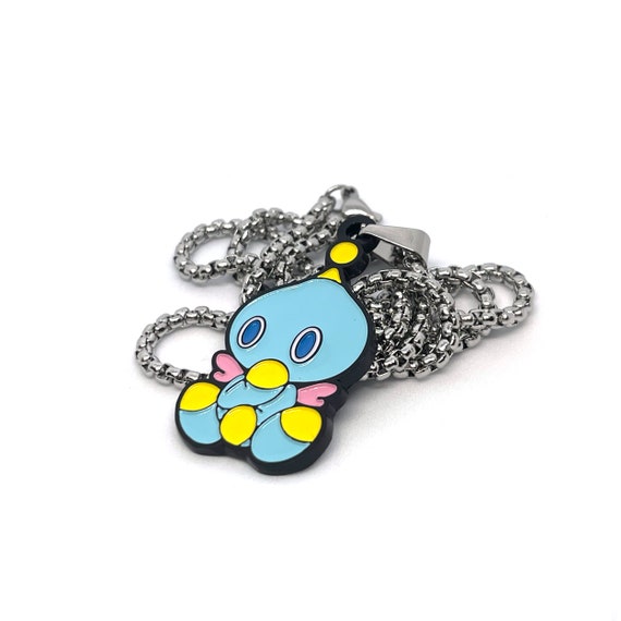 Sonic Adventure Fan-Made Chao Enamel Pendant Chain Necklace – 60cm  Stainless Steel Chain