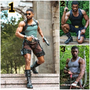 Genderbend Lara Croft Cosplay Print 8&quot;x10&quot;