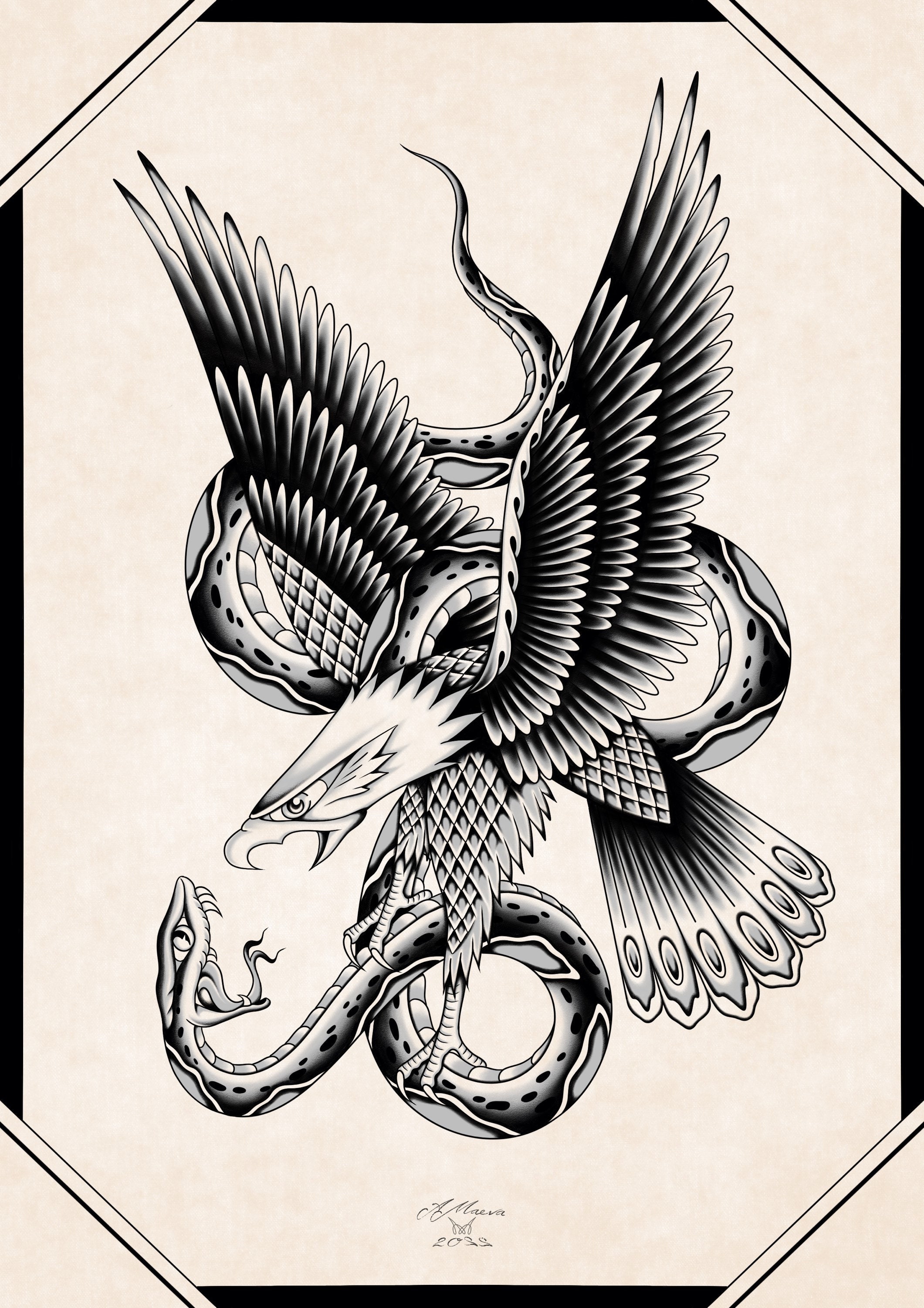 Eagle tattoo: 30 stunning tattoos that will revive the spirit of freedom in  you! - ❤️ Онлайн блог о тату IdeasTattoo