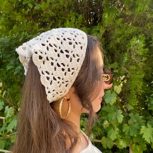 Crochet Mesh Bandana - Etsy display picture 1