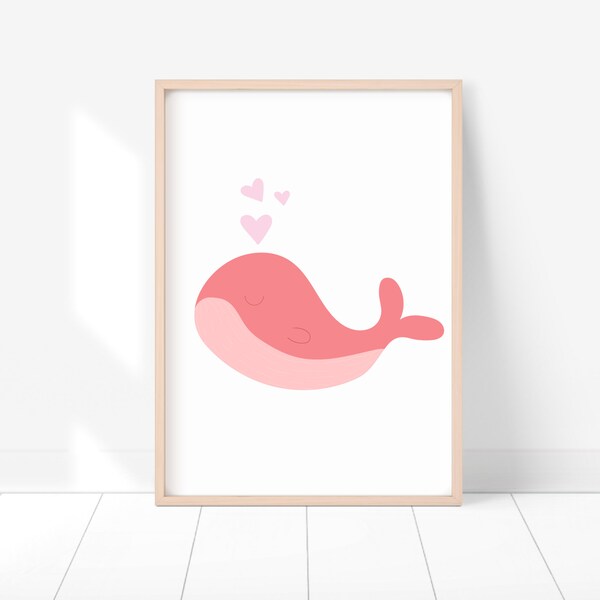 Whale Print Nursery Etsy