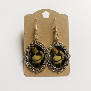 Shrek Portrait Earrings