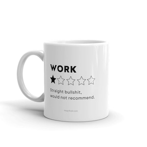 Trabalho, não recomendo