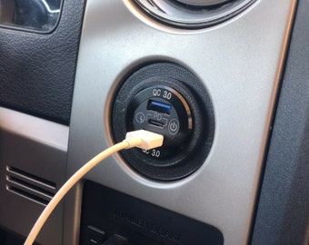 2009-2014 2WD F150 USB/Voltmeter Mount Coin Holder Replacement (Outlet Not Included)