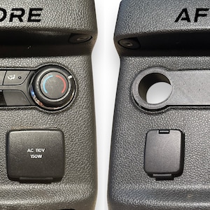11-19 Ford Explorer/Police Interceptor Utility Center Console Rear Temperature Control Delete Panel