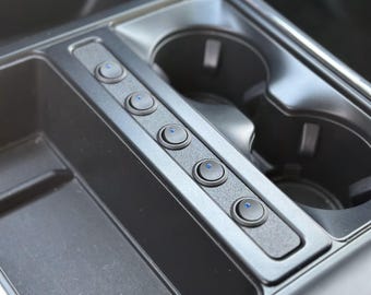 2021-2025 Ford F-150 Center Console Narrow Pocket Rocker Switch Panel (Switches not included)