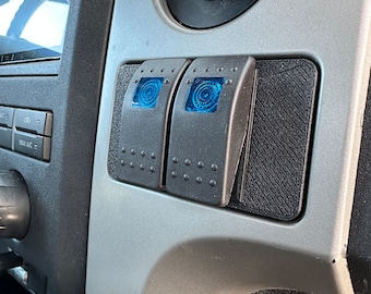 Panel de montaje de interruptores basculantes para Ford F150 2009-2014, lado derecho del pasajero (interruptores no incluidos).