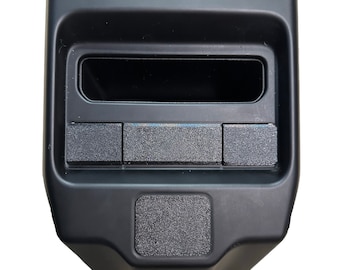 2019-2024 RAM 1500/2500/3500 Center Console Rear Panel Trim Delete Kit for USB, AC, and Heated Seat Buttons