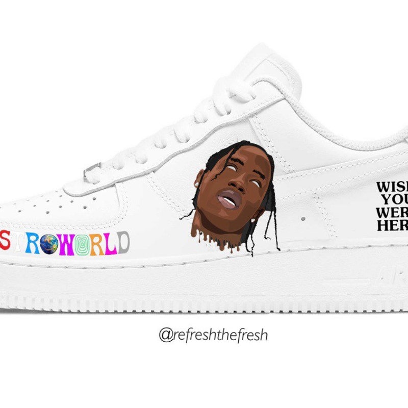 Travis Scott Astroworld V2 Custom Air Force 1 Available in