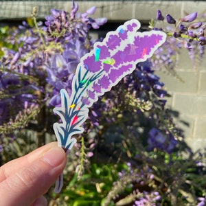 Lavender Holographic Stickers