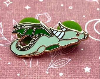 Green Dragon Enamel Pin | Hard Enamel Pin