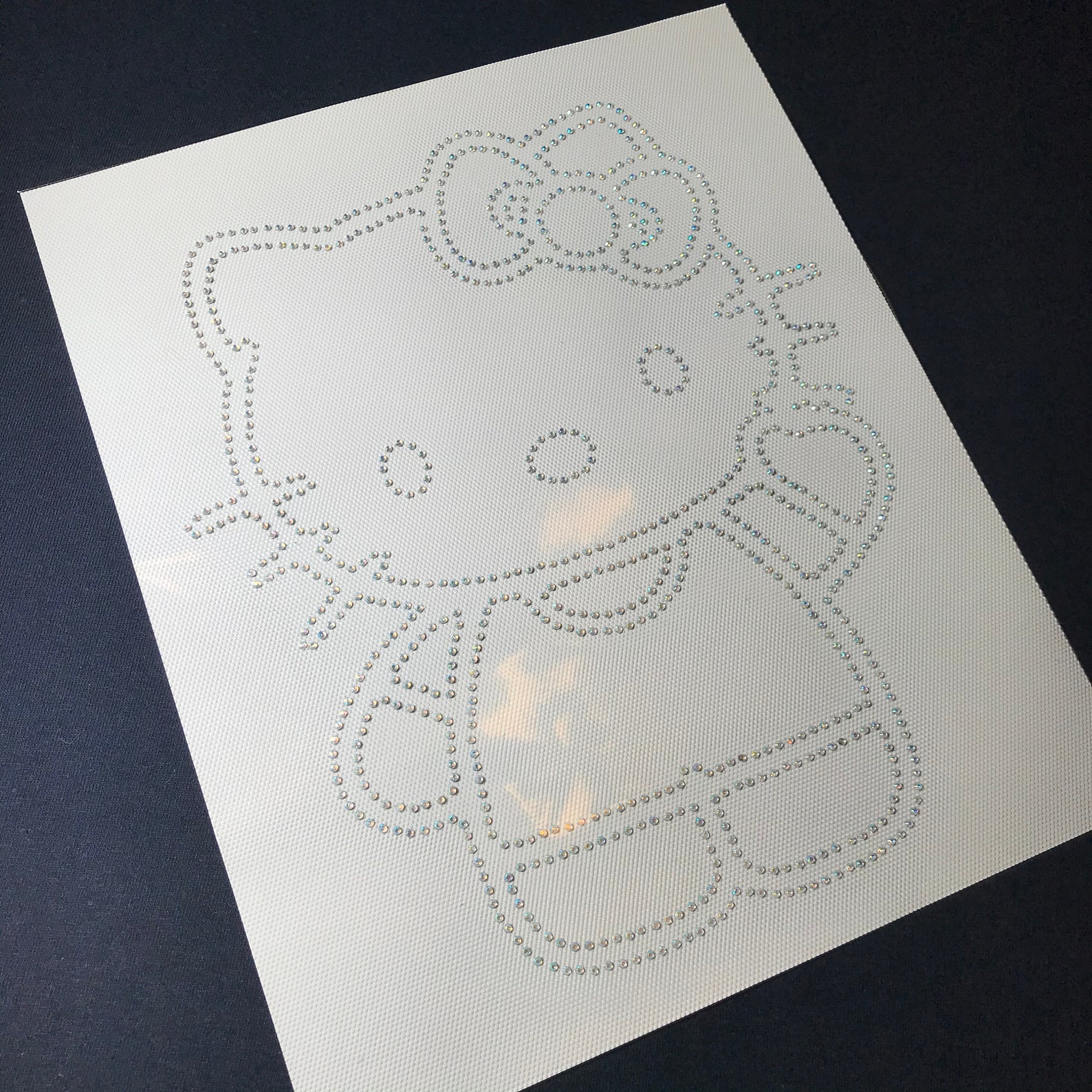 10.5 Hello Kitty Rhinestone Decal Transfer Iron On Etsy