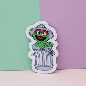 Oscar The Grouch Trash Talker Vinyl Decal