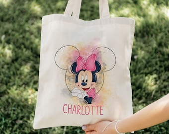 Minnie Tote Bag, Minnie Mouse Tote Bag, Minnie Mouse Bag, Personalised Tote Bag, Shopping bag, Grocery Bag, Reusable Bag