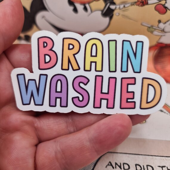 Brain Washed Sticker Vinyl Sticker Decal Sticker for Laptop Etsy
