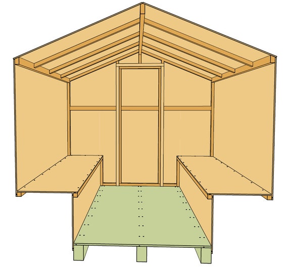 Ice Fishing Shack shanty, Hut Construction Plans 