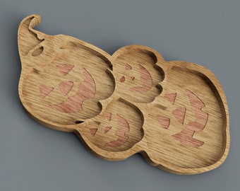 Halloween-lade - CNC-bestanden voor parametrisch houtontwerp (Fusion 360, dxf, stl, pdf)