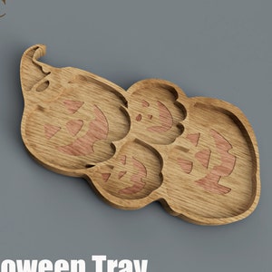 Halloween Tray - CNC files for wood parametric design (Fusion 360, dxf, stl, pdf)