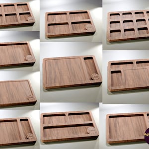 10 classic trays and boards - CNC projects for instant download. CNC files for wood routers- Fusion 360 and STL files by Agilemaking