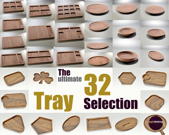 X32 CNC File Pack Trays, Boards and Bowls - 32 Unique Desings
