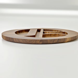 Loki’s logo tray CNC files - CNC files for wood routers (Fusion 360 file included, STL, Dxf, 3mf, Pdf 1:1 blueprint) image 3