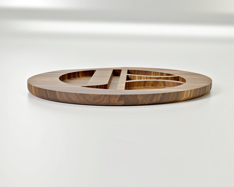 Loki’s logo tray CNC files - CNC files for wood routers (Fusion 360 file included, STL, Dxf, 3mf, Pdf 1:1 blueprint) image 3