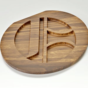 Loki’s logo tray CNC files - CNC files for wood routers (Fusion 360 file included, STL, Dxf, 3mf, Pdf 1:1 blueprint) image 2