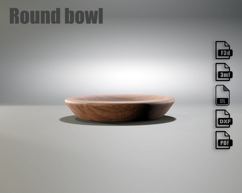 10 CNC Tray & Bowl Projects to Sell | Round Designs | STL + Fusion 360 CNC Files image 7