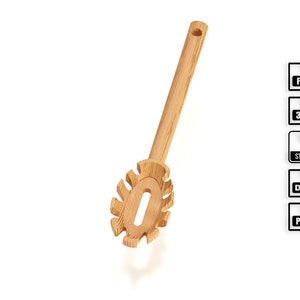 Spaghetti utensil CNC file - Fusion 360 file, STL files included by Agilemaking