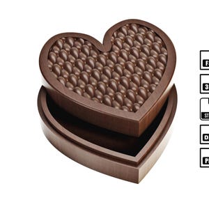 Heart Jewelry Box CNC Files – Wood Router Pattern (Digital Design)