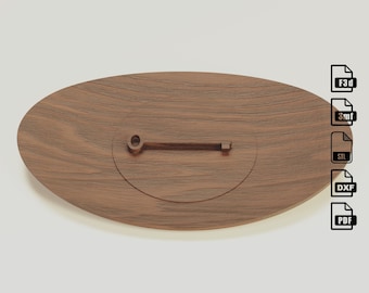 CNC-vijl voor ovale sleutels - Fusion 360-bestanden STL inbegrepen. CNC-bestanden voor houtfrezen, van Agilemaking