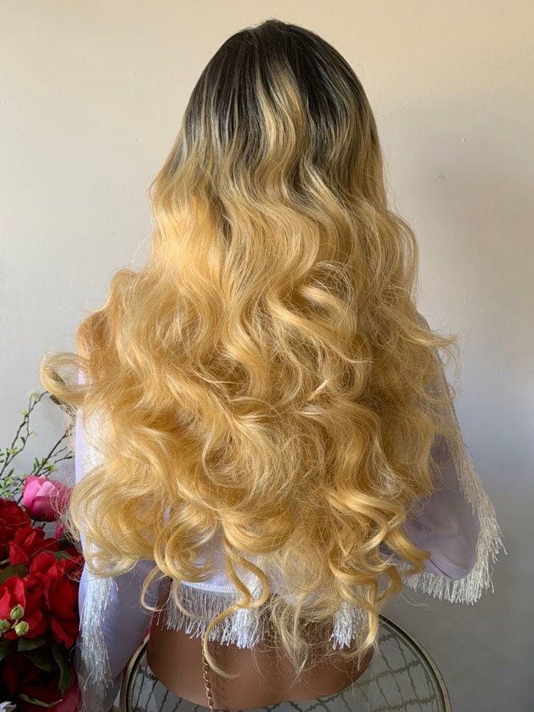 ANALISE BLONDE OMBRÉ Balayage Hair Lace Wig 22 1019 46 - Etsy Australia